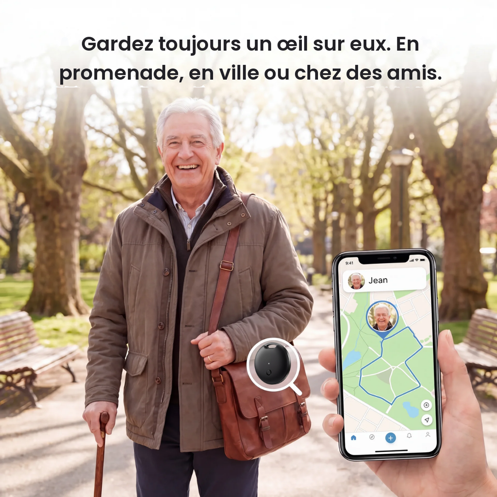 Traceur GPS pour Personnes Âgées — Sans Abonnement — Mansuri