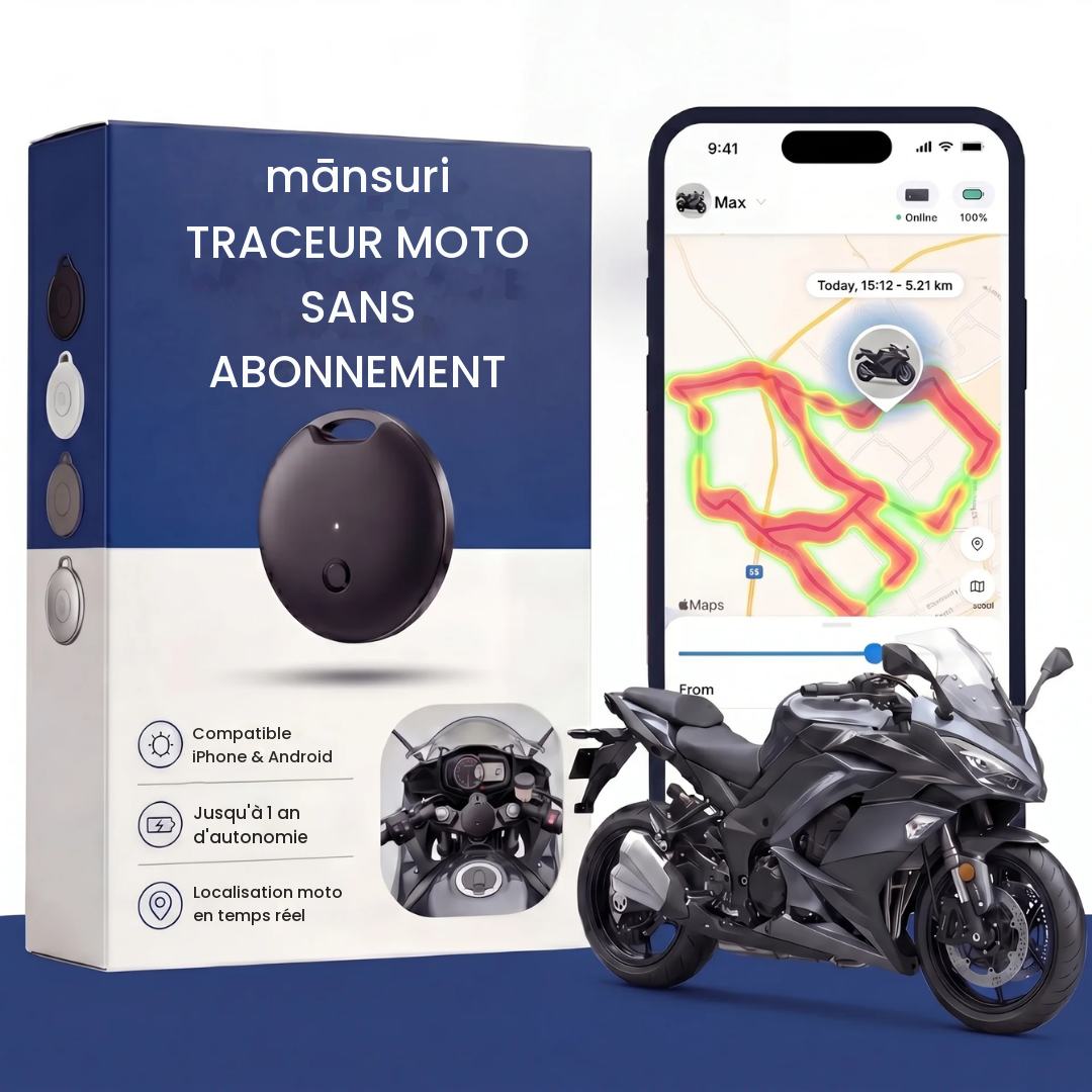 Traceur GPS Moto — Sans Abonnement — Mansuri