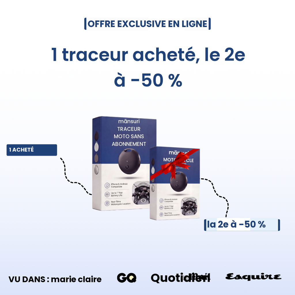 Traceur GPS Moto — Sans Abonnement — Mansuri