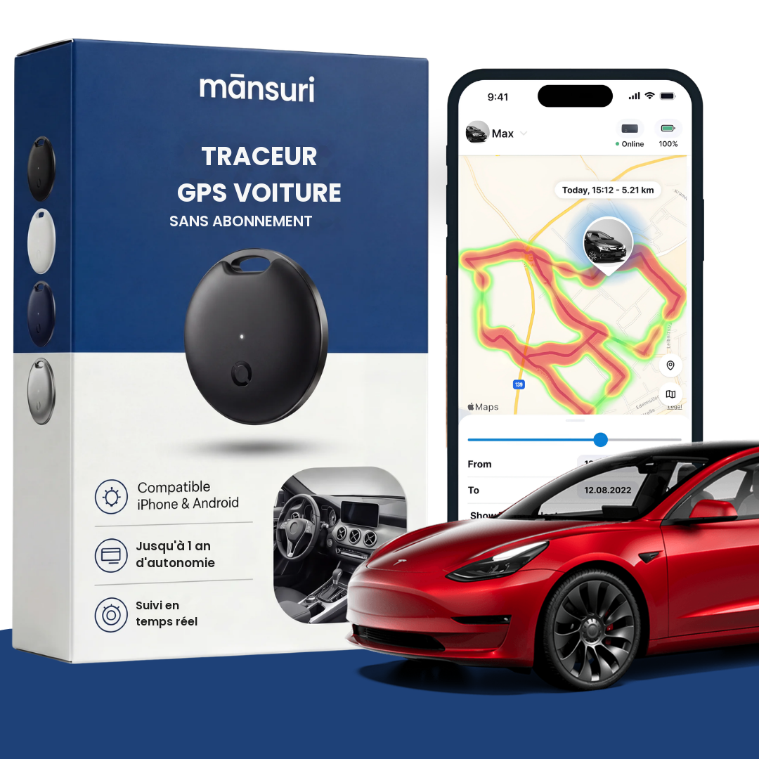 Traceur GPS Voiture — Sans Abonnement — Mansuri