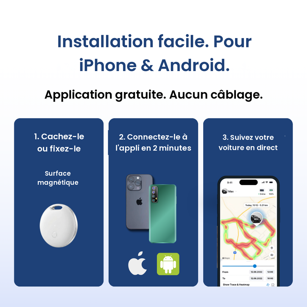 Traceur GPS Voiture — Sans Abonnement — Mansuri
