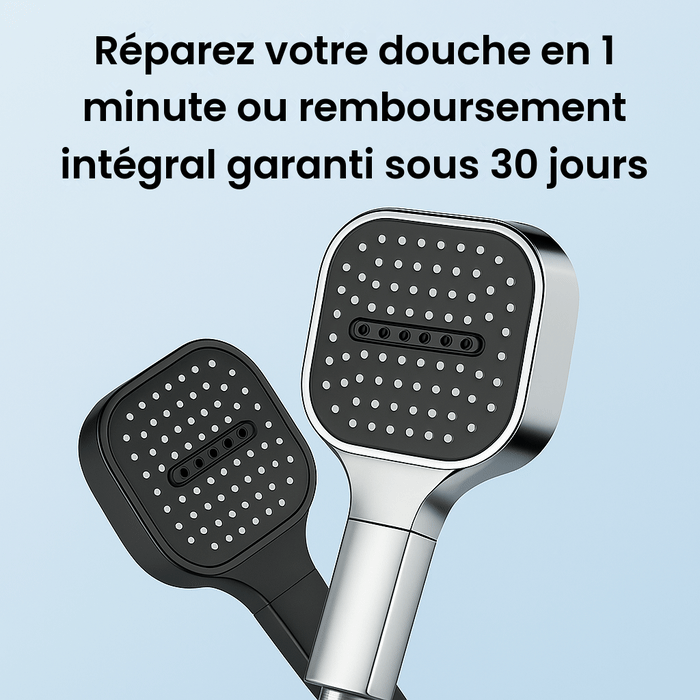 Pommeau de douche haute pression Turbo Boost avec filtration intégrée