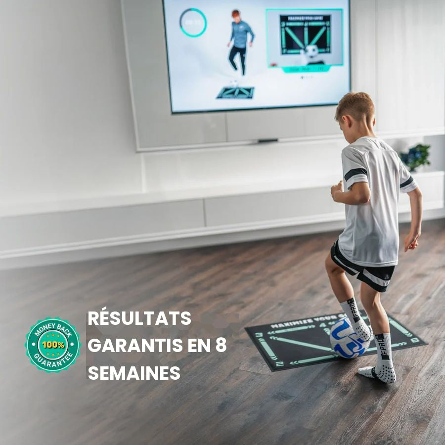 Tapis d'Entraînement Football Pro + Programme Vidéo