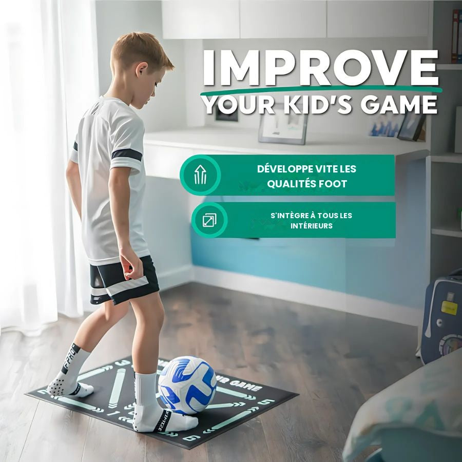 Tapis d'Entraînement Football Pro + Programme Vidéo