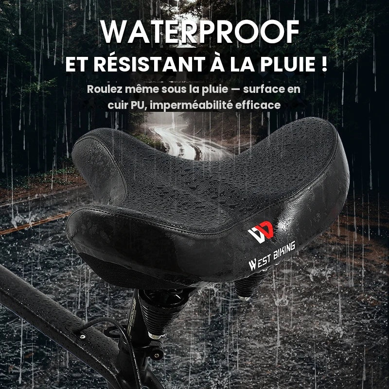 Selle de vélo ultra-confort — rembourrage ergonomique et aération — VeloraRide