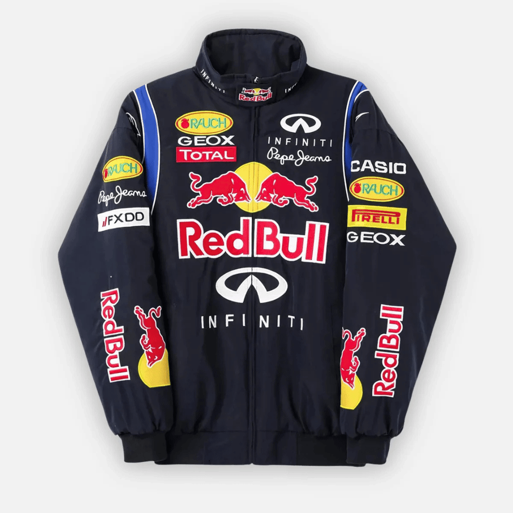 Veste Vintage Red Bull Racing F1 – Unisexe – Style Rétro