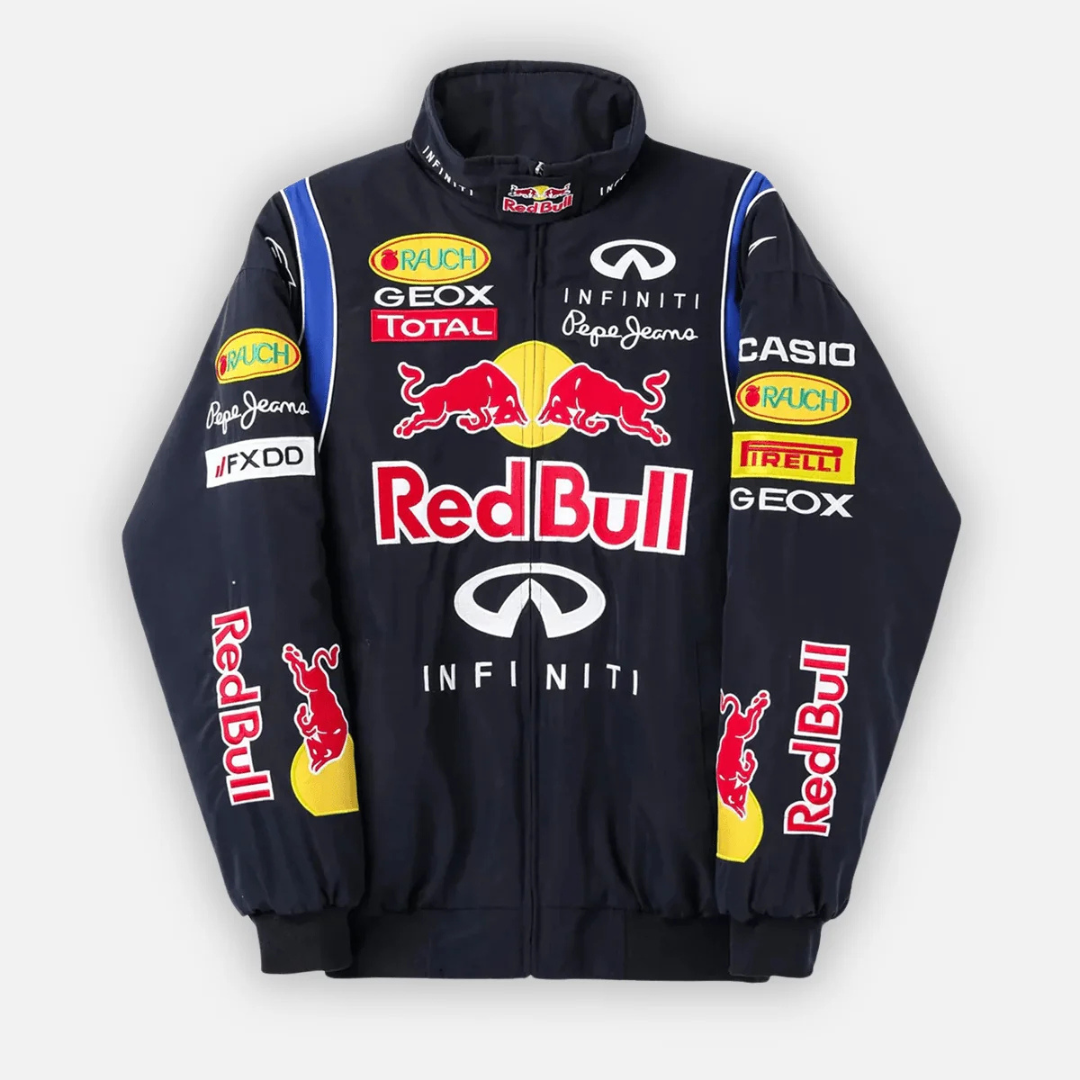 Veste Vintage Red Bull Racing F1 – Unisexe – Style Rétro