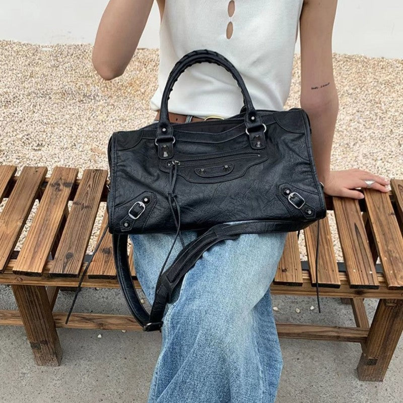 Astrid - Sac à Main Multi-Zip Décontracté avec Bandoulière