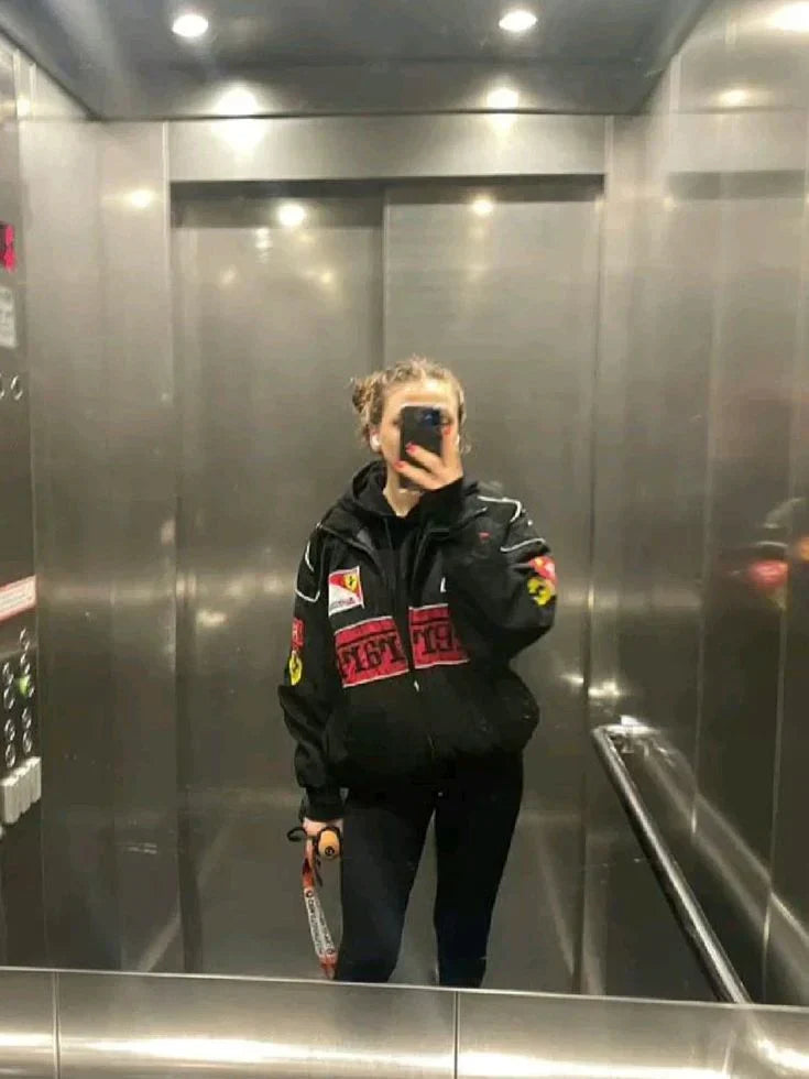 Veste Vintage Ferrari - Unisexe - Style Rétro