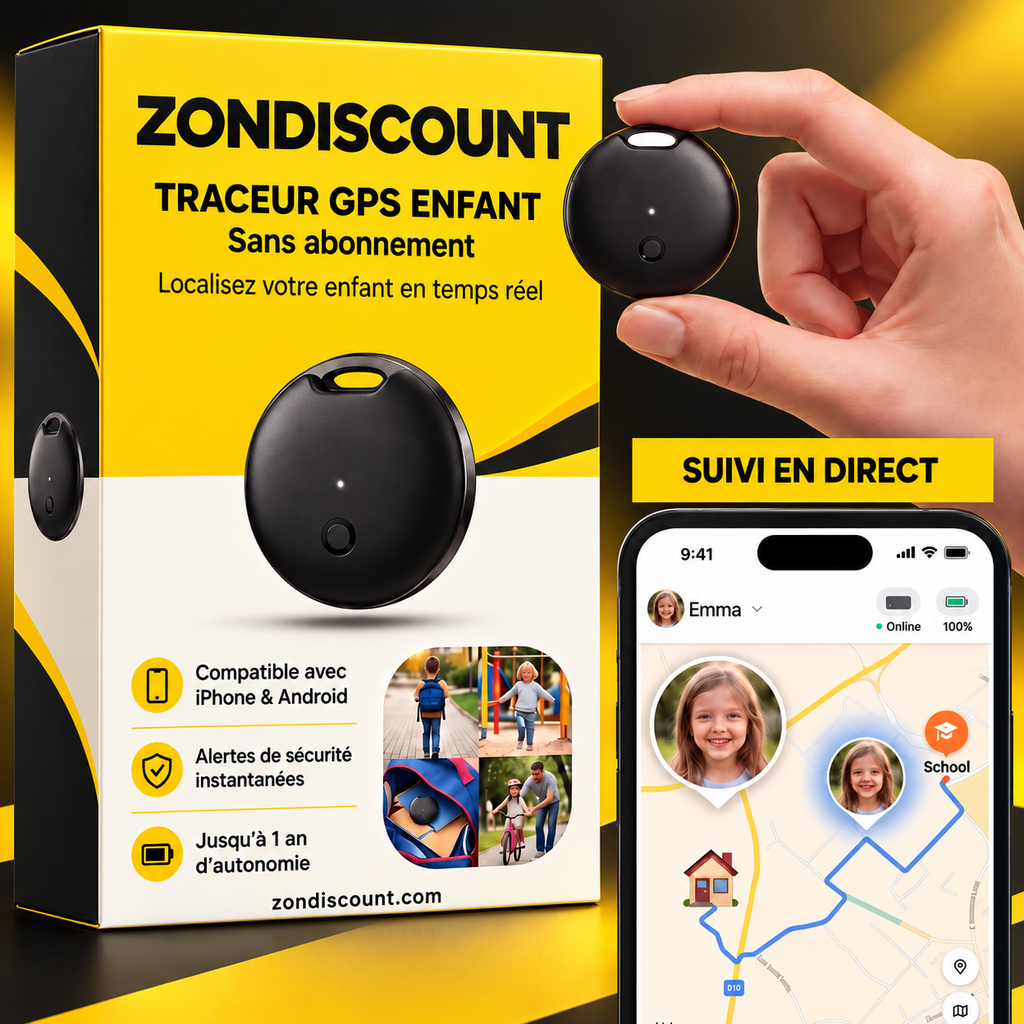 TRACEUR GPS ENFANT — Sans Abonnement — Mansuri
