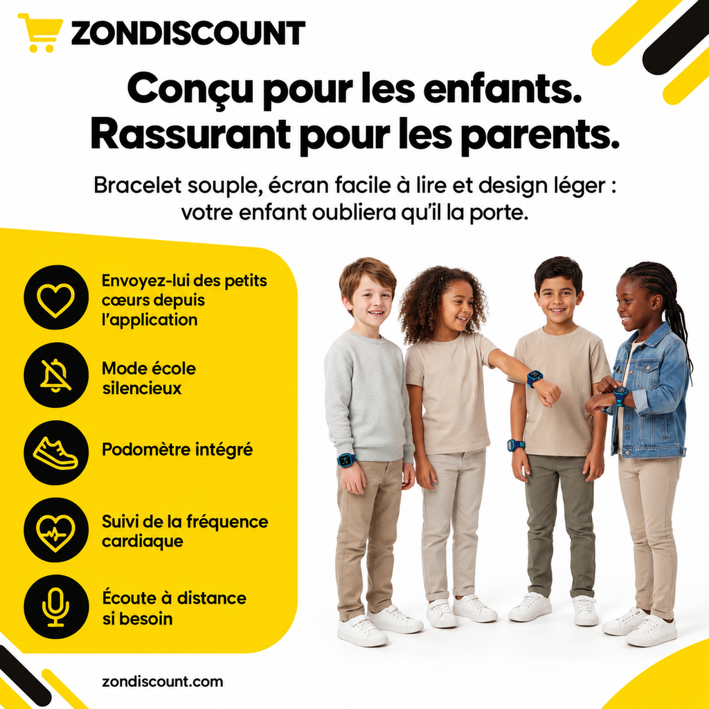 MONTRE GPS ENFANT — Sans Abonnement — Mansuri
