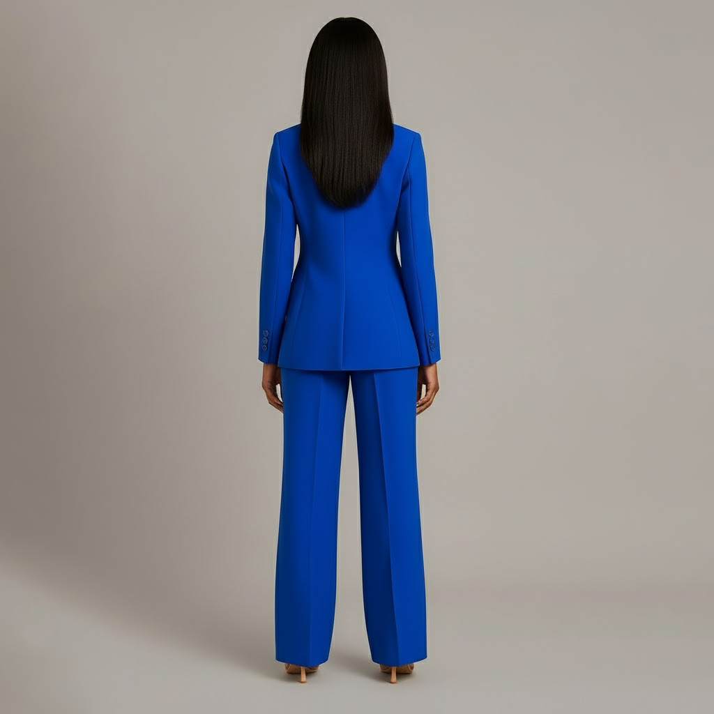 Christian | Ensemble Tailleur Femme Chic Blazer Long Sur Mesure