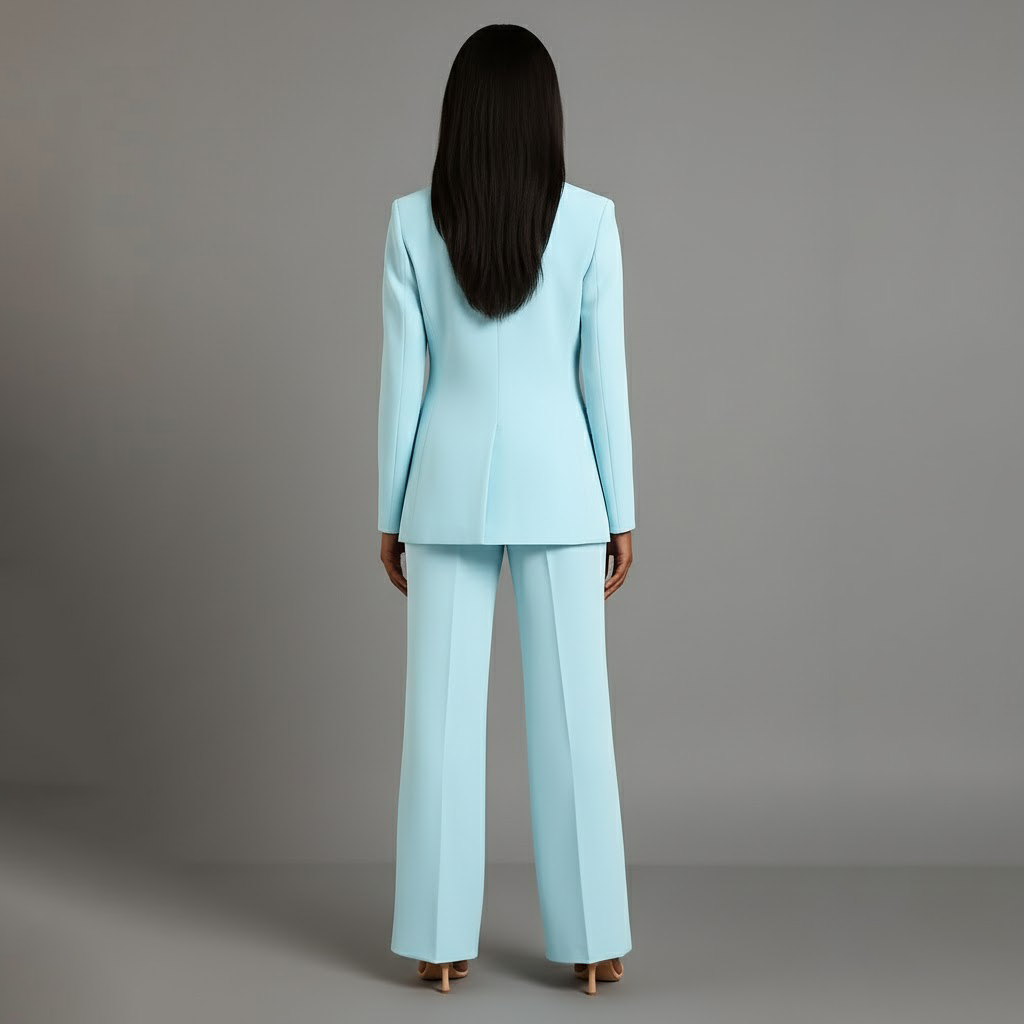 Christian | Ensemble Tailleur Femme Chic Blazer Long Sur Mesure