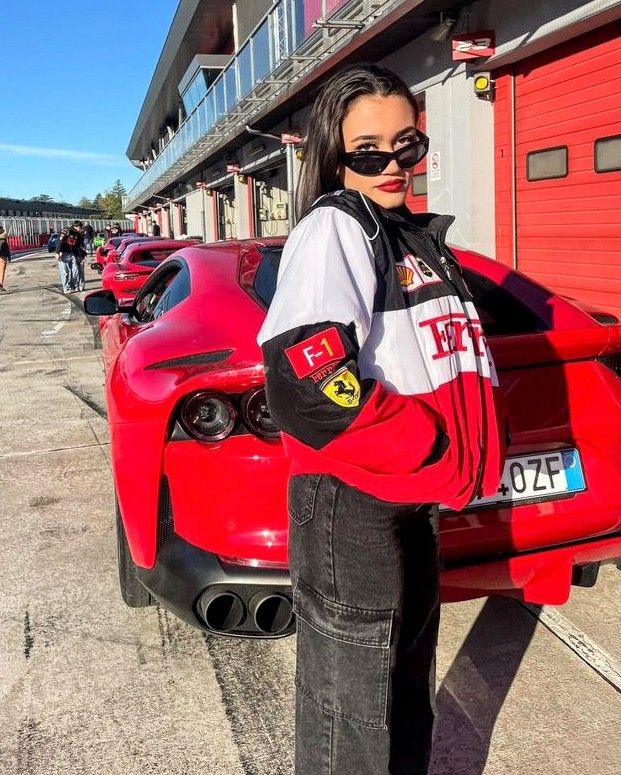 Veste Vintage Ferrari - Unisexe - Style Rétro