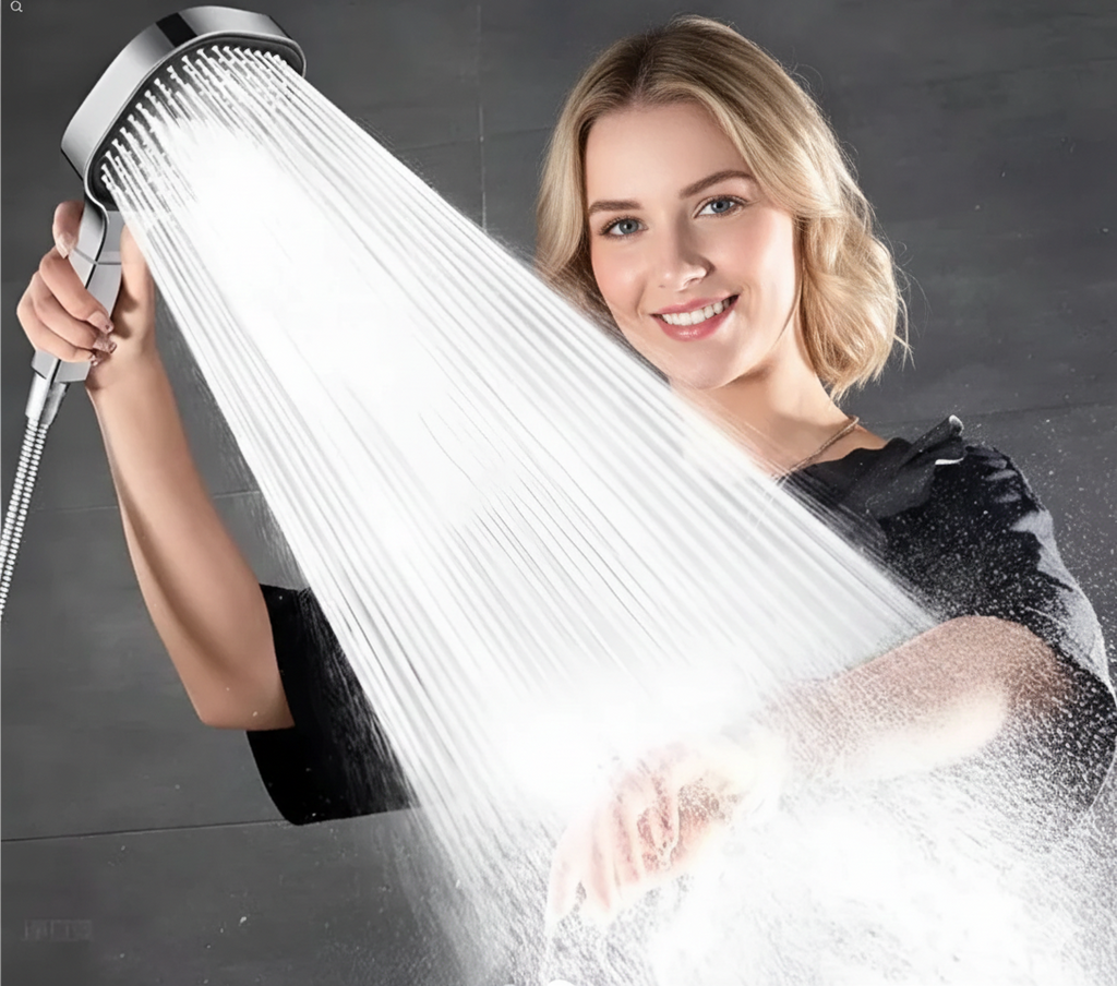 Pommeau de douche haute pression Turbo Boost avec filtration intégrée