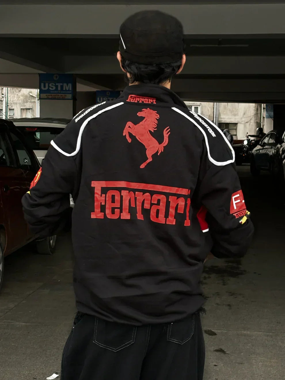 Veste Vintage Ferrari - Unisexe - Style Rétro
