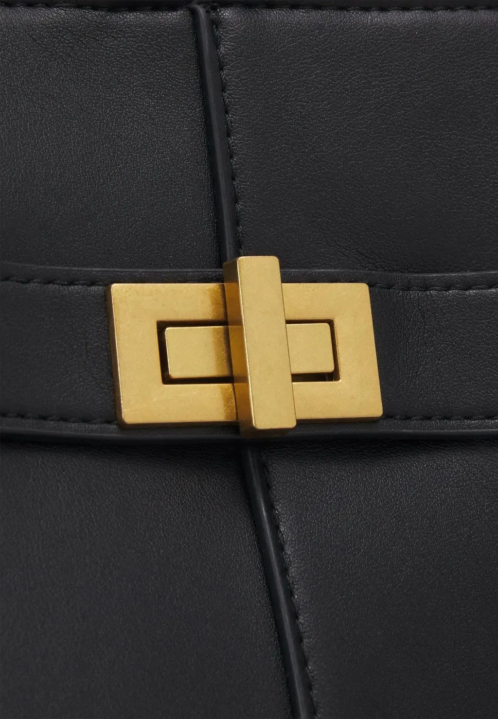 LYRA – Grand sac à main en cuir PU noir