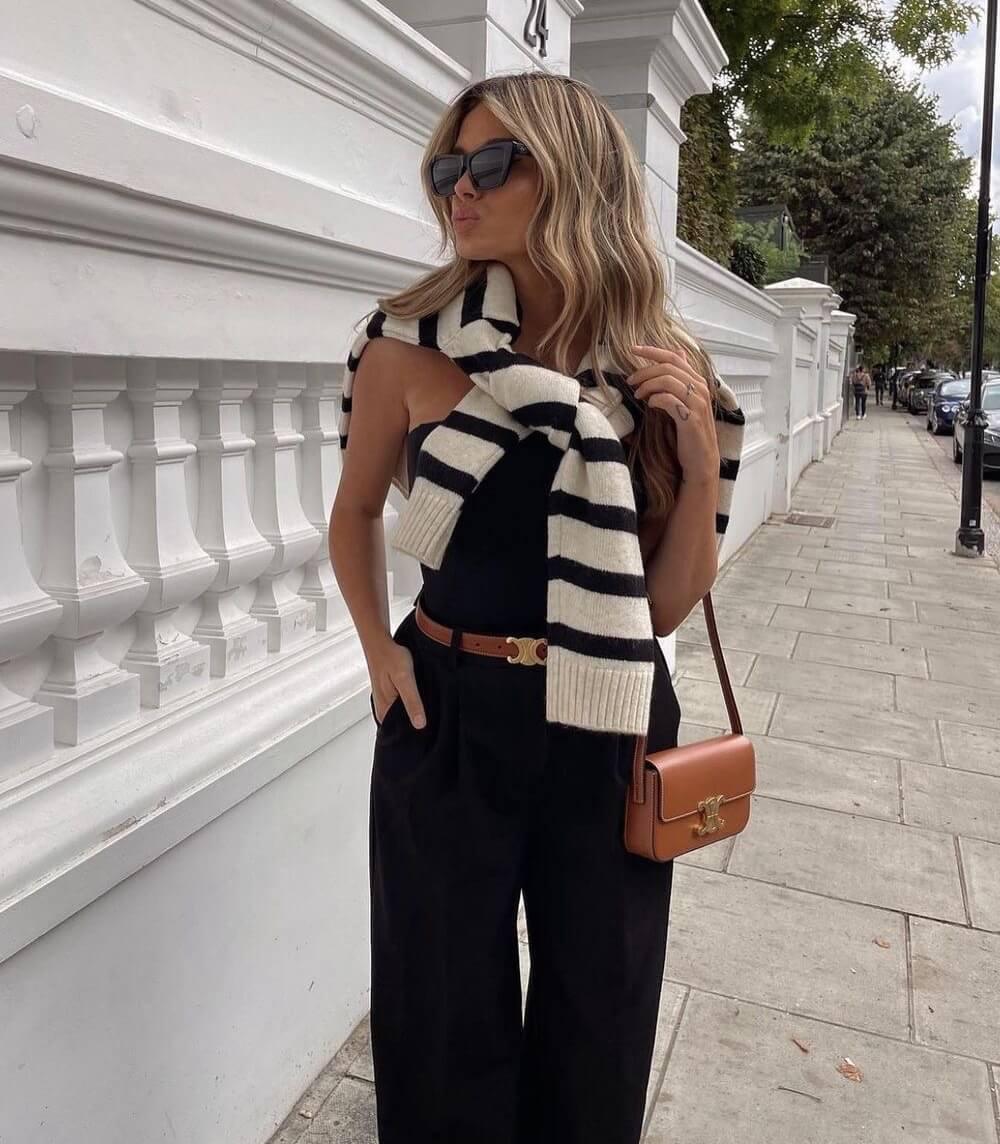 Ceinture en Cuir Noir Boucle Dorée | Élégance et Polyvalence en Toute Occasion