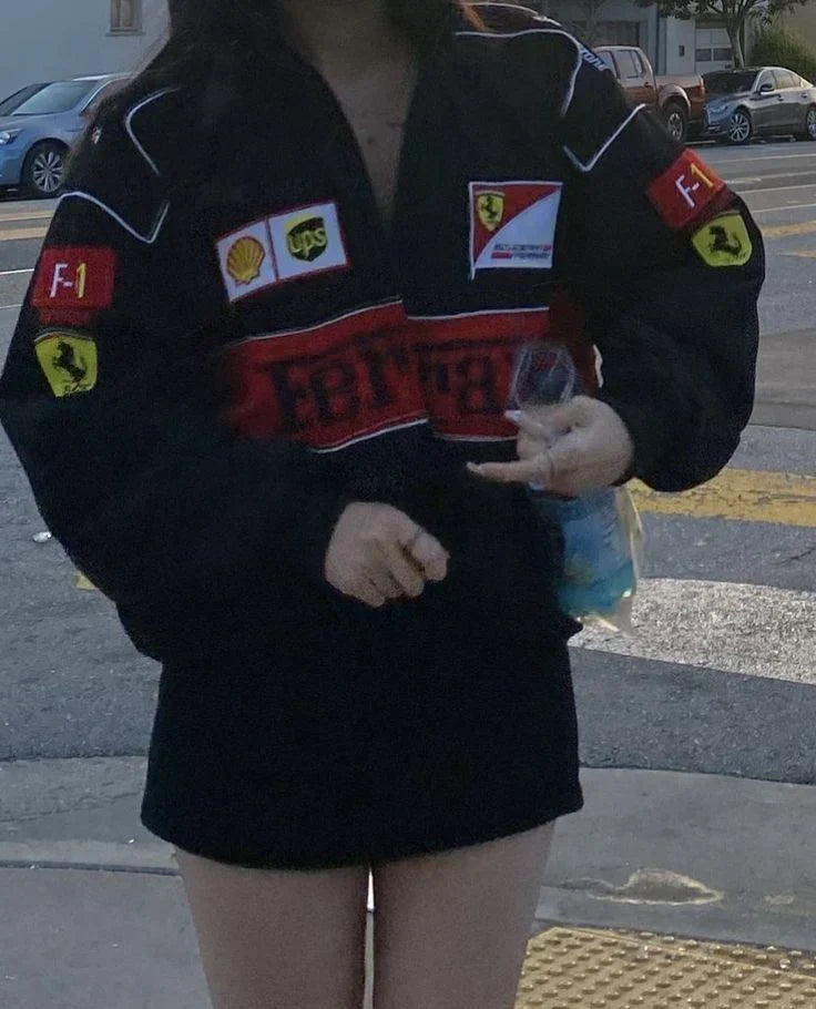 Veste Vintage Ferrari - Unisexe - Style Rétro