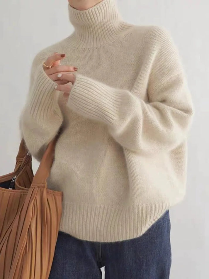 Joline | Pull en Cachemire Col Montant