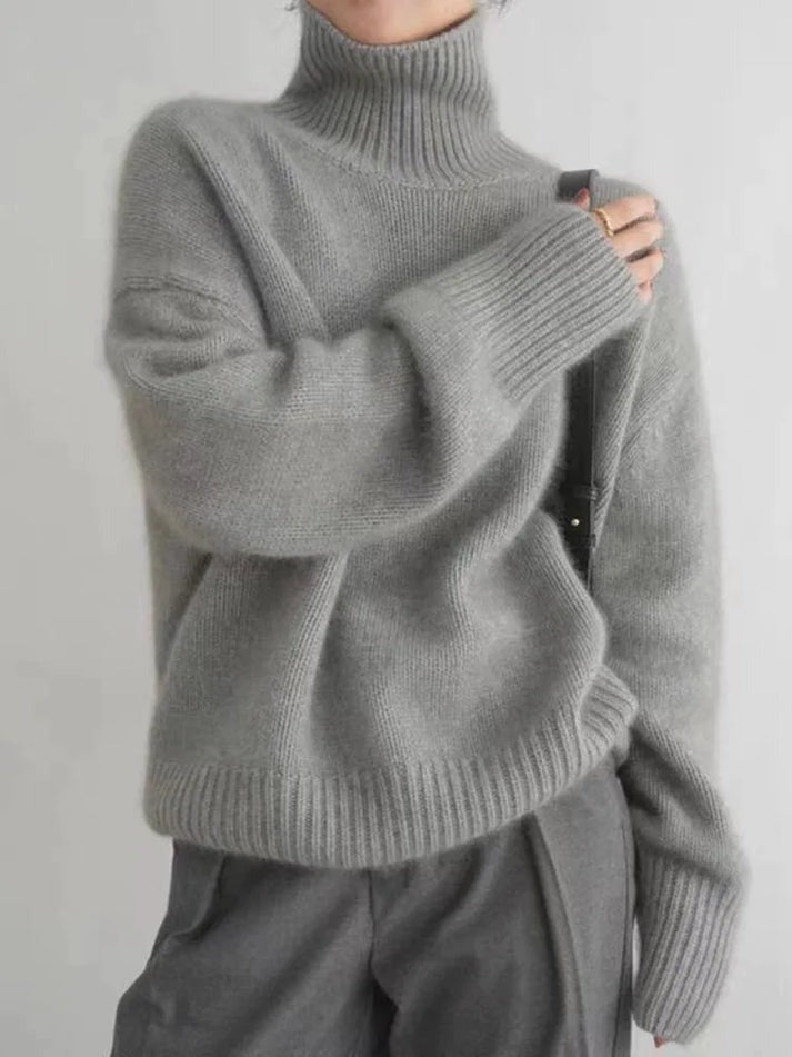 Joline | Pull en Cachemire Col Montant