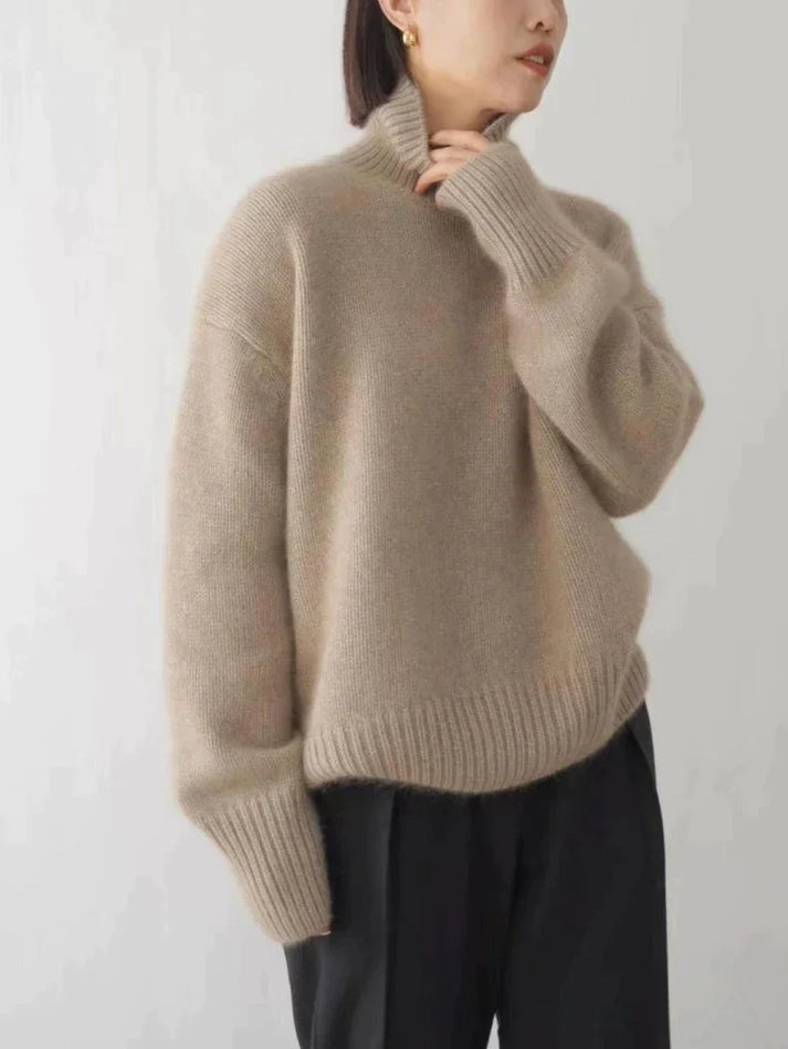Joline | Pull en Cachemire Col Montant