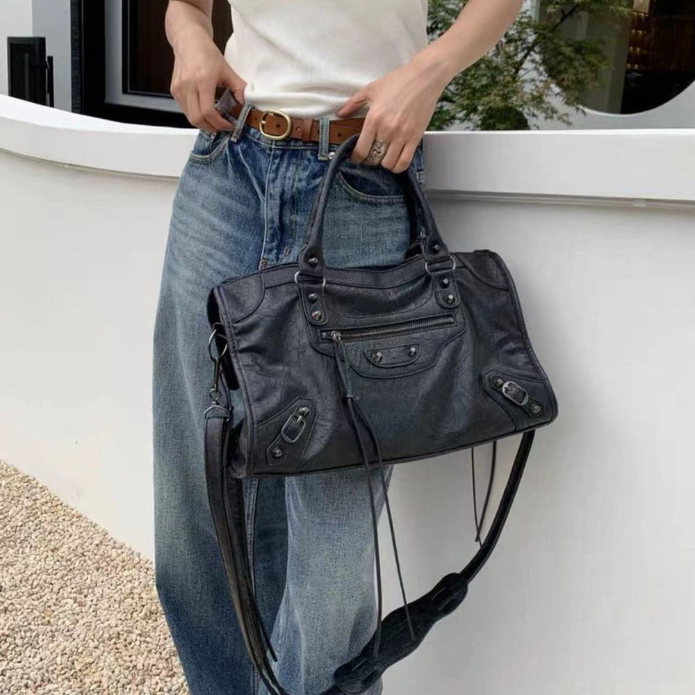 Astrid - Sac à Main Multi-Zip Décontracté avec Bandoulière