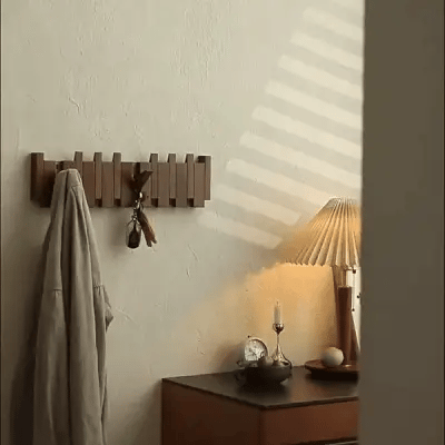 Primo | Porte-Manteau Mural en Bois Design Piano | Déco Élégante