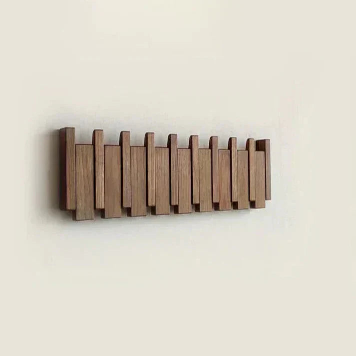 Primo | Porte-Manteau Mural en Bois Design Piano | Déco Élégante