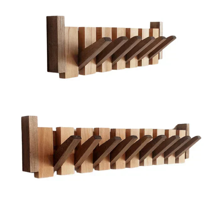 Primo | Porte-Manteau Mural en Bois Design Piano | Déco Élégante