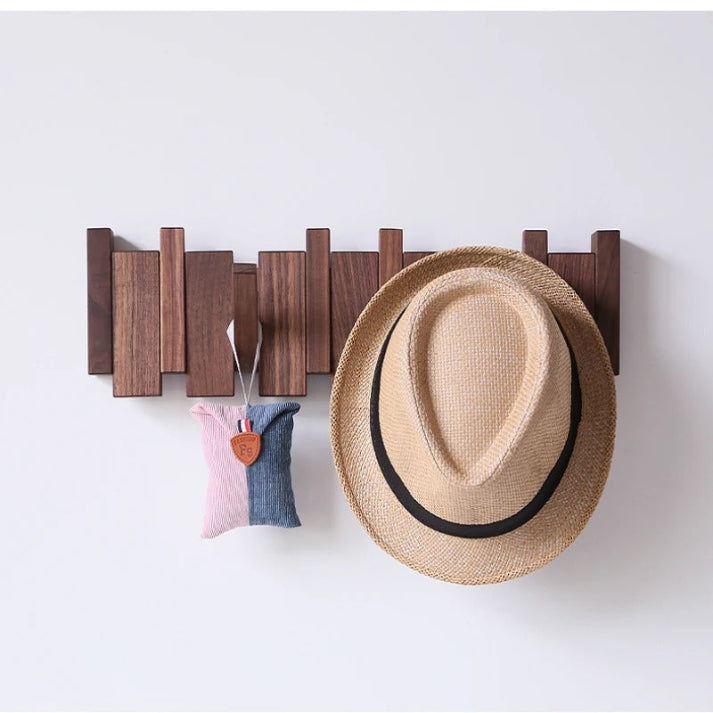 Primo | Porte-Manteau Mural en Bois Design Piano | Déco Élégante