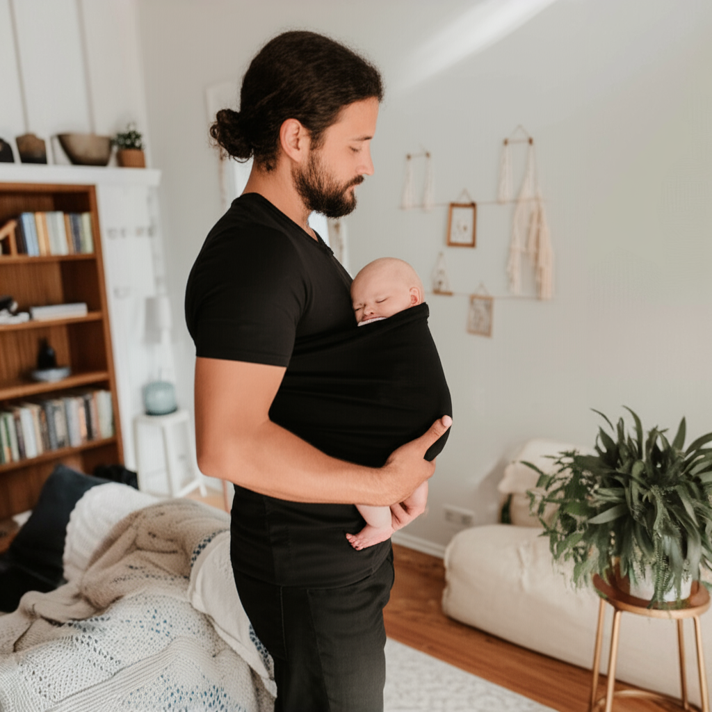 CozyCarry | T-Shirt de Portage Peau à Peau pour Parents