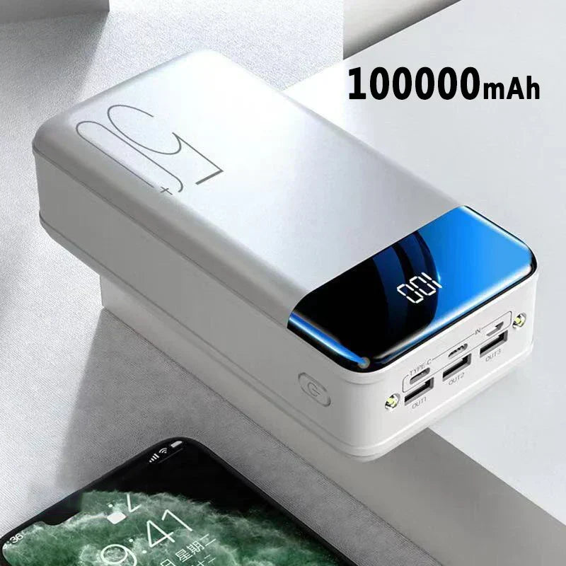 Batterie Externe 100 000 mAh Ultra Haute Capacité