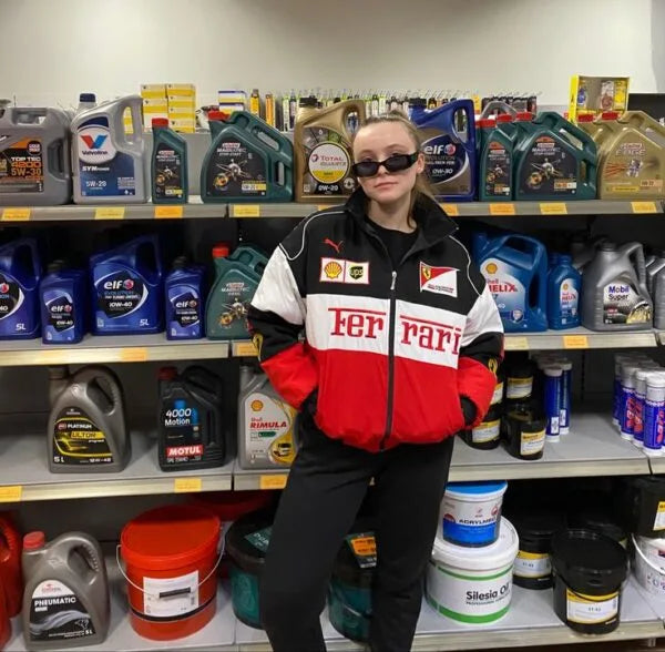 Veste Vintage Ferrari - Unisexe - Style Rétro