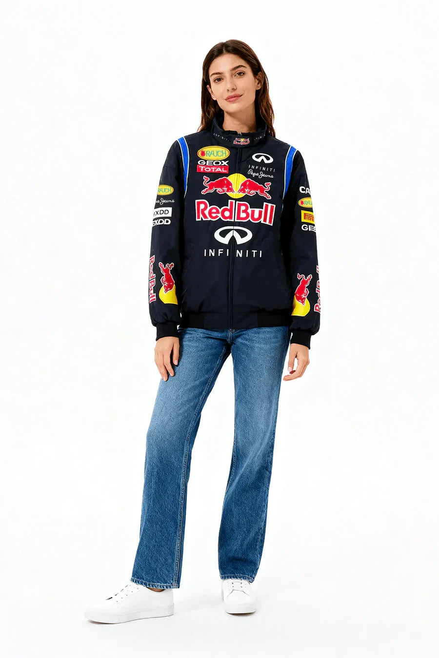 Veste Vintage Red Bull Racing F1 – Unisexe – Style Rétro